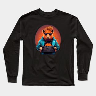 Dj Capybara Long Sleeve T-Shirt